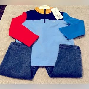 CROWN AND IVY TWO PIECE SET SIZE 2T NWT